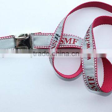 Promotional lanyards with woven log with reflective strap both side