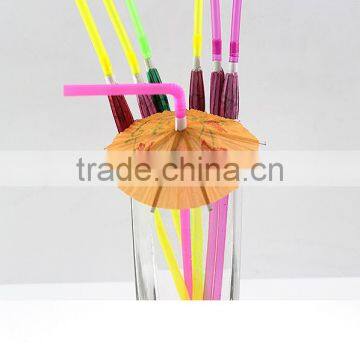 Umbrella drinking straws 100pcs in a box