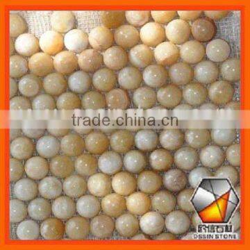 Yellow Round Marble Mosaic