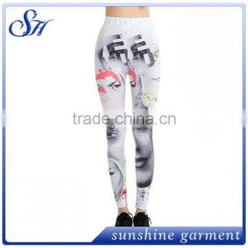 KX019 Polyester Women's Novelty Leggings With Various Prints 2017 photo-3