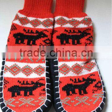 Kids Anti Slip Moccasin Slipper Sock photo-3