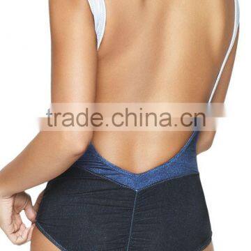 Ladies Big Cut Out Back One Piece Swimwear photo-3