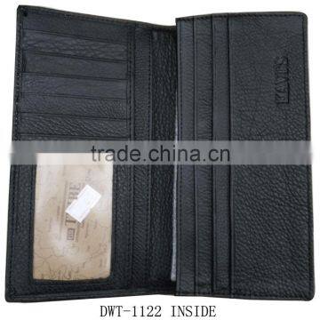 Fashion China Supplier Stamp Logo Black Men Real Leather Hand Purse photo-2