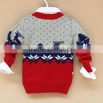 Baby Boys Nordic Snowflake Reindeer Cardigan Sweater photo-4