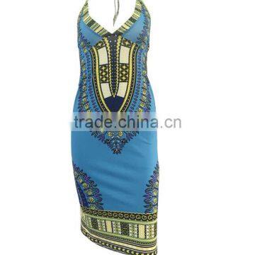 Zm50313b New Style Lady Clothing Slim Sexy v Neck Summer Dress Women photo-5