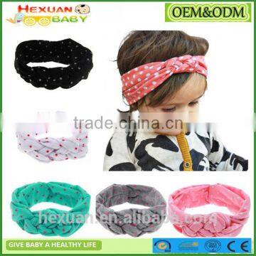 Cheap Kids Flower Floral Elastic Hairband Turban Rabbit Bowknot