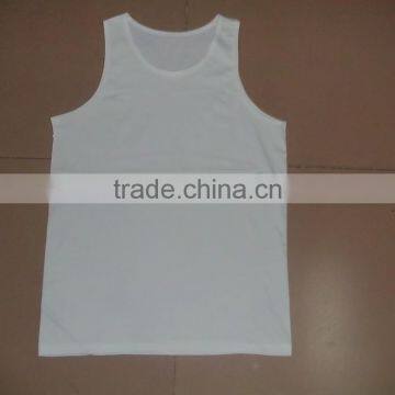 white blank mesh sport tank top