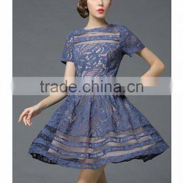 OEM Fashion Latest Women Dresses , Casual Fashion Ladies Wholesale Dresses 2017 Summer photo-3