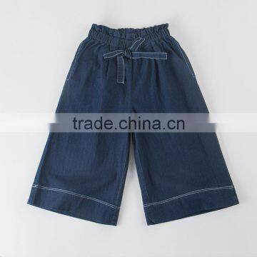 Latest fashion casual denim children girls flare pants