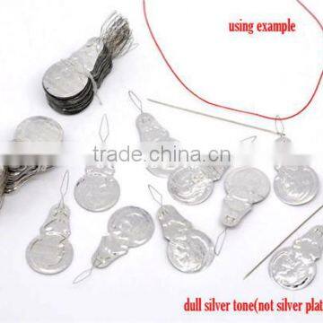 Best Selling Silver Tone Pattern Carved Bow Wire Sewing Machine Needle Threaders photo-2