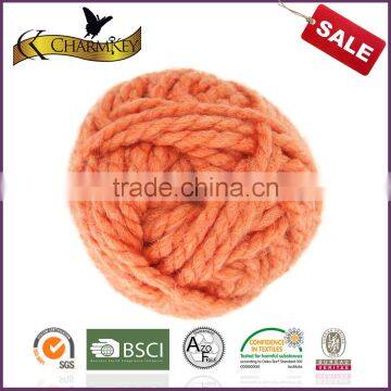 Charmkey acrylic wool yarn hand knitting yarn thick wool yarn for knitting scarf