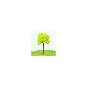 OEM Miniature Model Trees Yellow Green Street Wire Tree 7cm