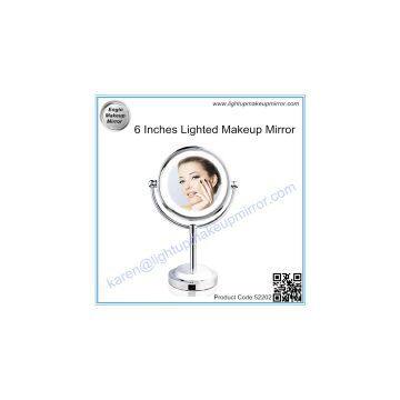 6 Inches Lighted Makeup Mirror