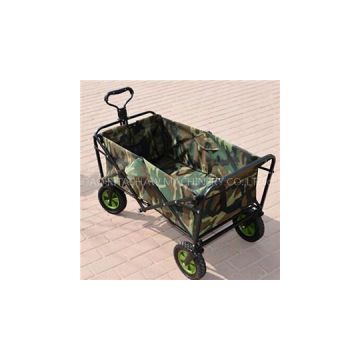 Kids Tyolley 4 Wheel Cart Wooden Wagon with Wheels