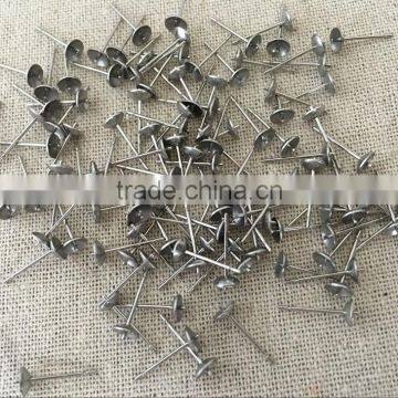 Stainless Steel Handmade Stud Earrings Accessory Earrings Jewelry Making Findings Cross Bowl-Shaped Post for Ball Stud Earring photo-2