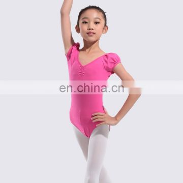 11524102 Puff Sleeve Ballet Leotard Children Gymnastics Leotards