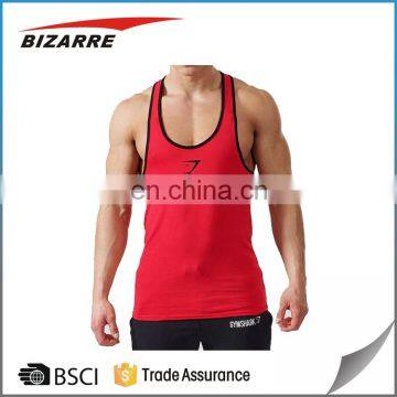 Vest With Extreme Racer Back/Personalized Custom Mens String Gym Singlets/Printing Your Logo Custom Men's Gym Singlet photo-2