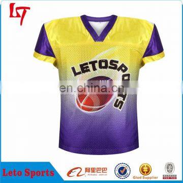 2017 High quality custom full dye american football jersey