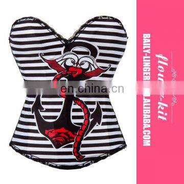 High Quality Facotry Sexy Women Pin Up Sailor Corset
