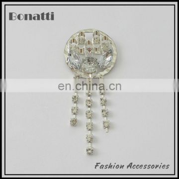 high quality crystal rhinestone brooch pin for dress