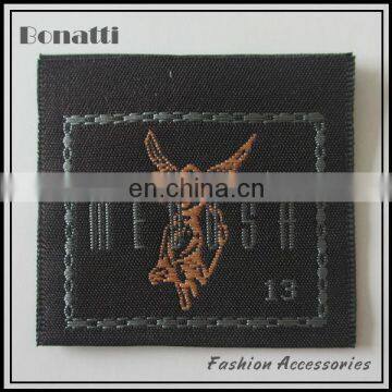 damask woven label for clothing