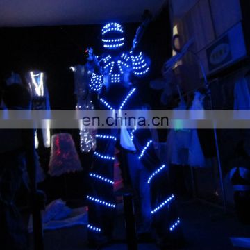 best seller RGB /SD card control led robot suit