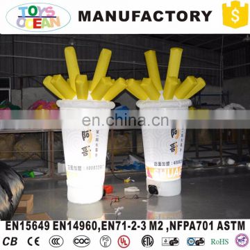 Customized advertising inflatable fries model for pomotion display