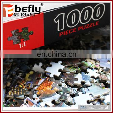 Custom image 1000 piece adult jigsaw puzzle wholesale