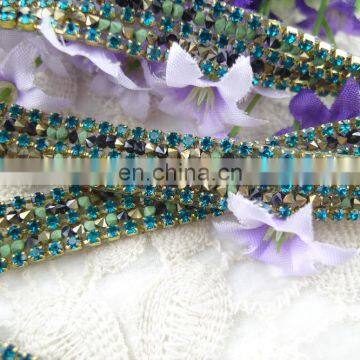Hotfix Crystal Rhinestone Mesh Trim for Clothing photo-3