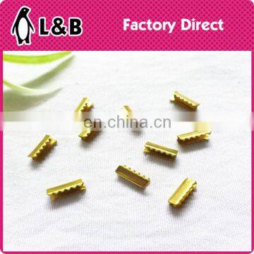 fashion ends fastener metal gold clasp for cord ends