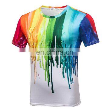 2017 New arrival latest design 3d digital print dry fit shirts wholesale cheap custom t shirt