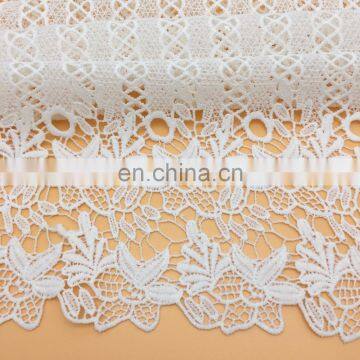 OLF898 Fashion crochet patterns embrodeiry white flower fabric lace