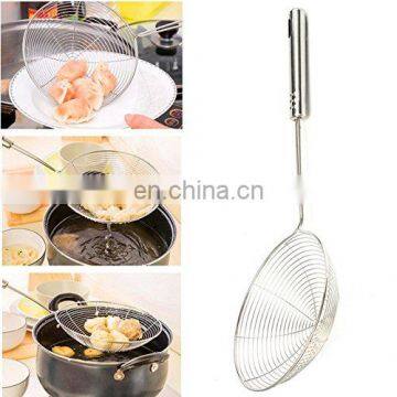 New Stainless Steel Kitchen Skimmer Wire Mesh Steel Colander