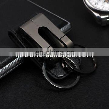 Promotional Gift Keyring, Personalized Leather Business Men Belt Keychain photo-3