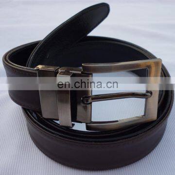 Two Side Buckle Genuine Leather Belt