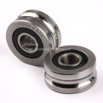 LFR5201-12 KDD NPP R5201-12 ZZ 2RS U Type Groove Track Roller Guide Pulley Bearing photo-3