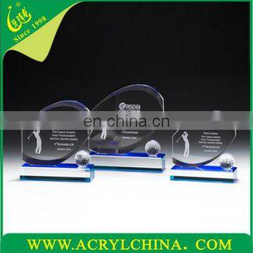 Best Sale Customized Acrylic Oval Trophy Golf Medal Wholesale Award