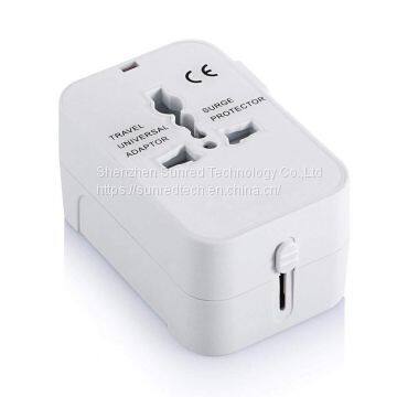 2018 Coorporate Gift Universal Travel Adapter With US UK EU AUS Plug Adaptor ,2.1A Dual USB Port photo-4