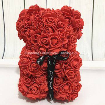 Factory Wholesale Valentine′s Day Gift PE Foam Rose Flower Teddy Bear photo-5