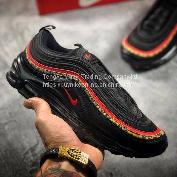 Cheap Nike Air Max 97 in black nike shoes with springs