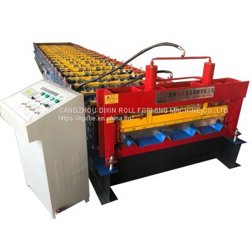 Color steel Trapezoid roof wall plate cold roll forming machine