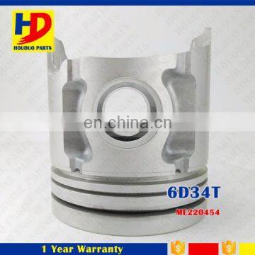6D34 6D34T SK200-6 Engine Piston ME220454 With Alfin Oil Cooling Diameter 104mm photo-3