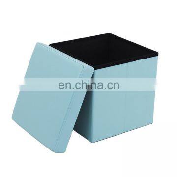 RTS Printing PVC Folding Stool Storage Ottoman for Bedroom Room Optional Color for Bedroom photo-3