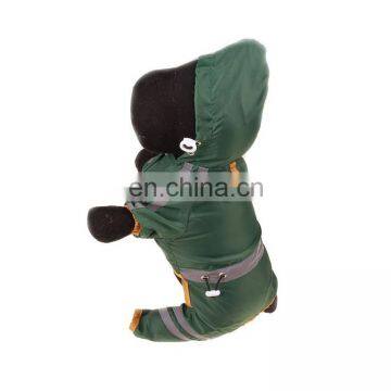 Wholesale Single Layer Raincoat Reflective Safety Glow in the Dark Windproof Pet Raincoat Clothes Glow in the Dark photo-4