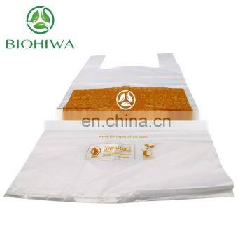 100% Biodegradable Eco-Friendly Compostable Best price and Ok Compost Vest Bags