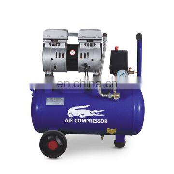 Electric 0.75hp 25L silent oil free air compressor