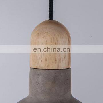 2020 Decoration Led Kitchen Cement Hanging Light Restaurant Concrete Pendant Lamp Fixture photo-3