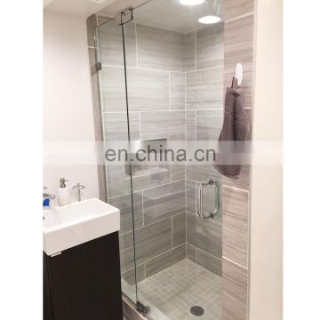 Simple modern frameless tempered glass bathroom shower room