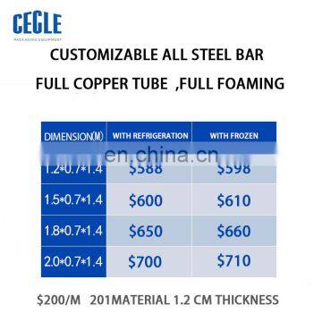 Stainless Steel Milk Tea Working Table With Refrigeration photo-4