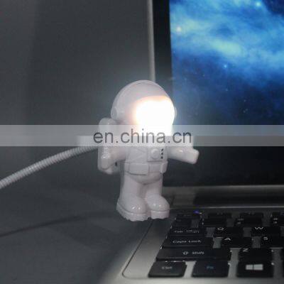 Favorable Flexible Spaceman Astronaut USB LED Night Light Lamp For Computer Laptop PC Notebook Camping photo-3
